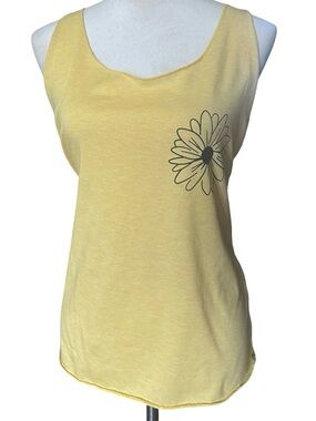 Wild flower Yellow Sunflower Cotton Tank Top